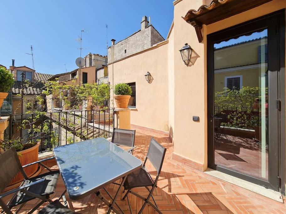 Boutique Penthouse with terrace, Spanish Steps Rome Extérieur photo